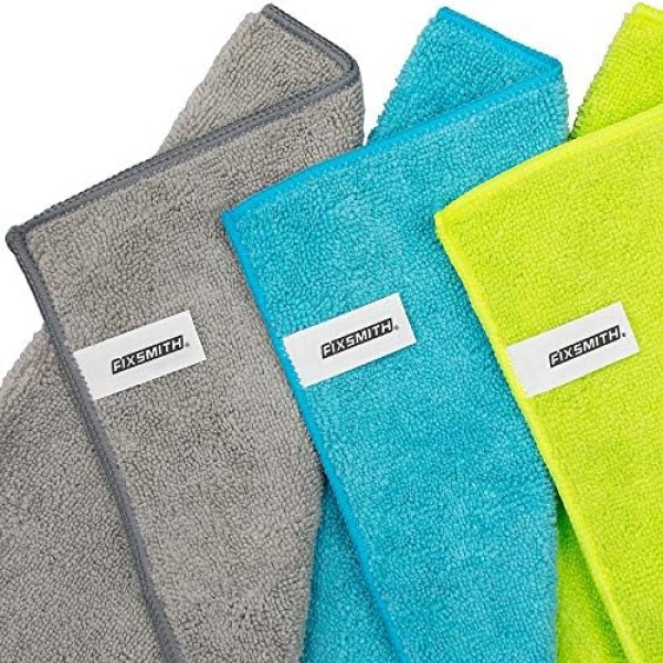 FIXSMITH Microfiber Cleaning Cloth - Pack of 8, Size: 12 x 16 in, - Image 7