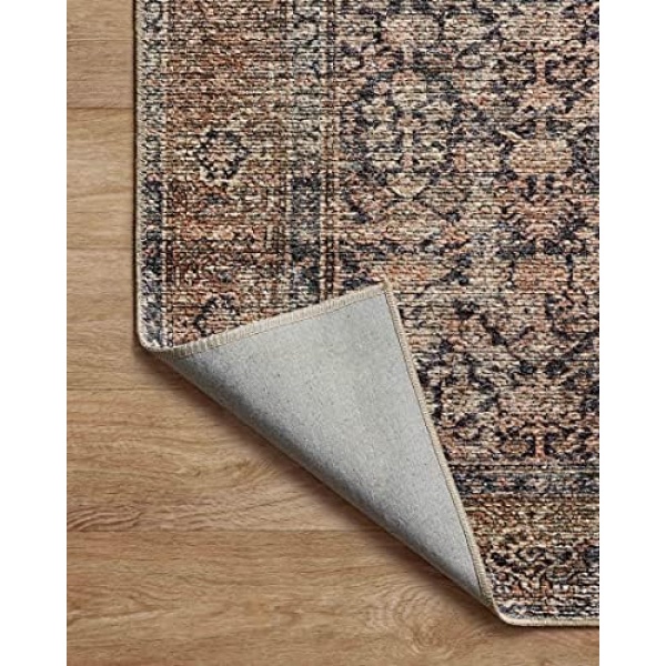 Amber Lewis x Loloi Billie Collection BIL-01 Ink / Salmon 7'-6" x 9'-6" Area Rug - Image 10