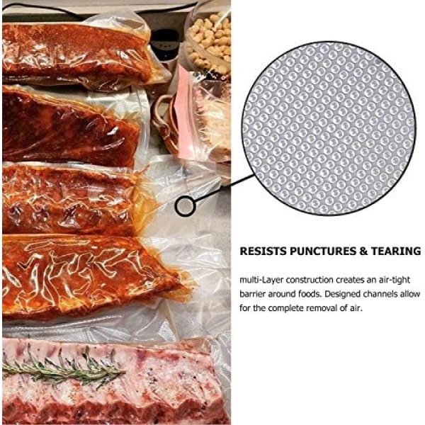 BoxLegend Vacuum Sealer Bags 11''x50' (2 Pack), Food Saver Bags Rolls, Sac Sous - Image 4