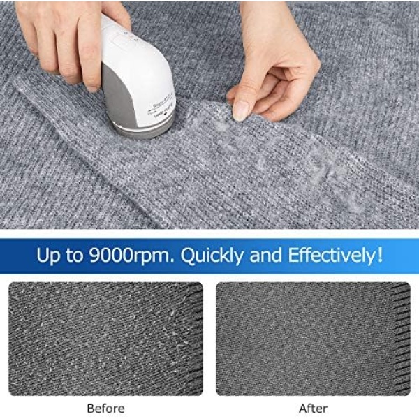 BEAUTURAL Lint Remover Fabric Shaver and Sweater Defuzzer with 2-Speeds - Image 3