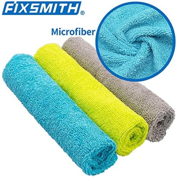 FIXSMITH Microfiber Cleaning Cloth - Pack of 8, Size: 12 x 16 in, - Image 5