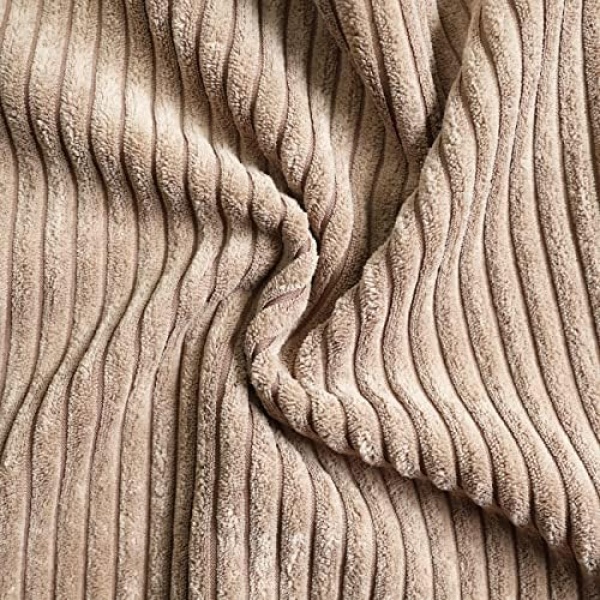 MEKAJUS Pack of 4 Throw Pillow Covers 18x18 Brown Decorative Soft Corduroy Solid - Image 4