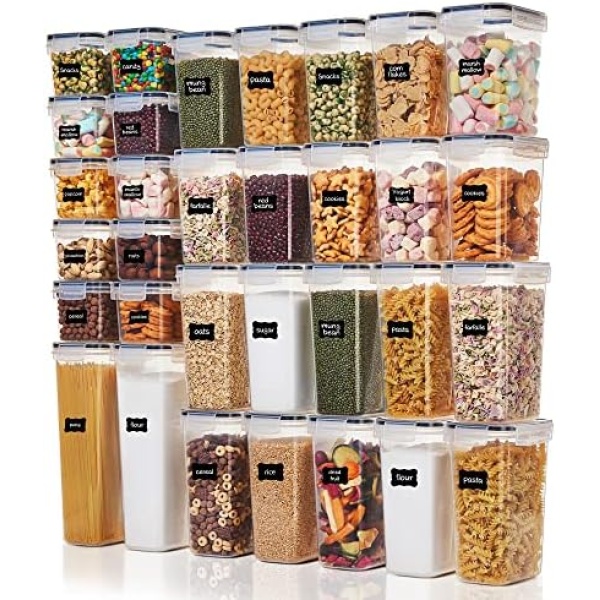 Vtopmart 32pcs Food Storage Container Set, Kitchen & Pantry Organizers